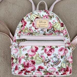 Loungefly Disney Beauty and The Beast Belle Floral Mini Backpack